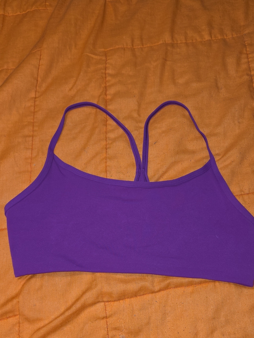 VUORI Womens Sz Large Sports Bra, No Padding! Purple